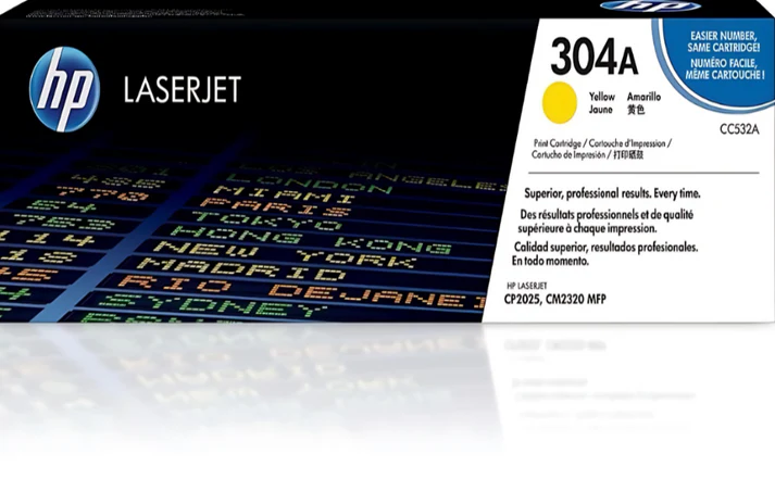 HP 304A CC532A Yellow Toner Cartridge